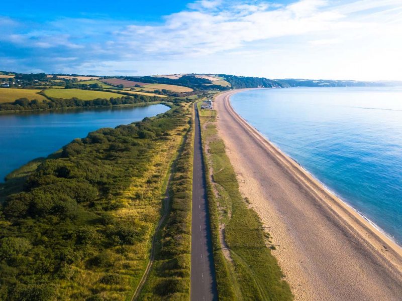 Morning sunrise over the ever impressive Slapton.