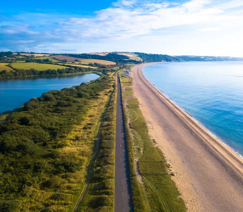 Morning sunrise over the ever impressive Slapton.