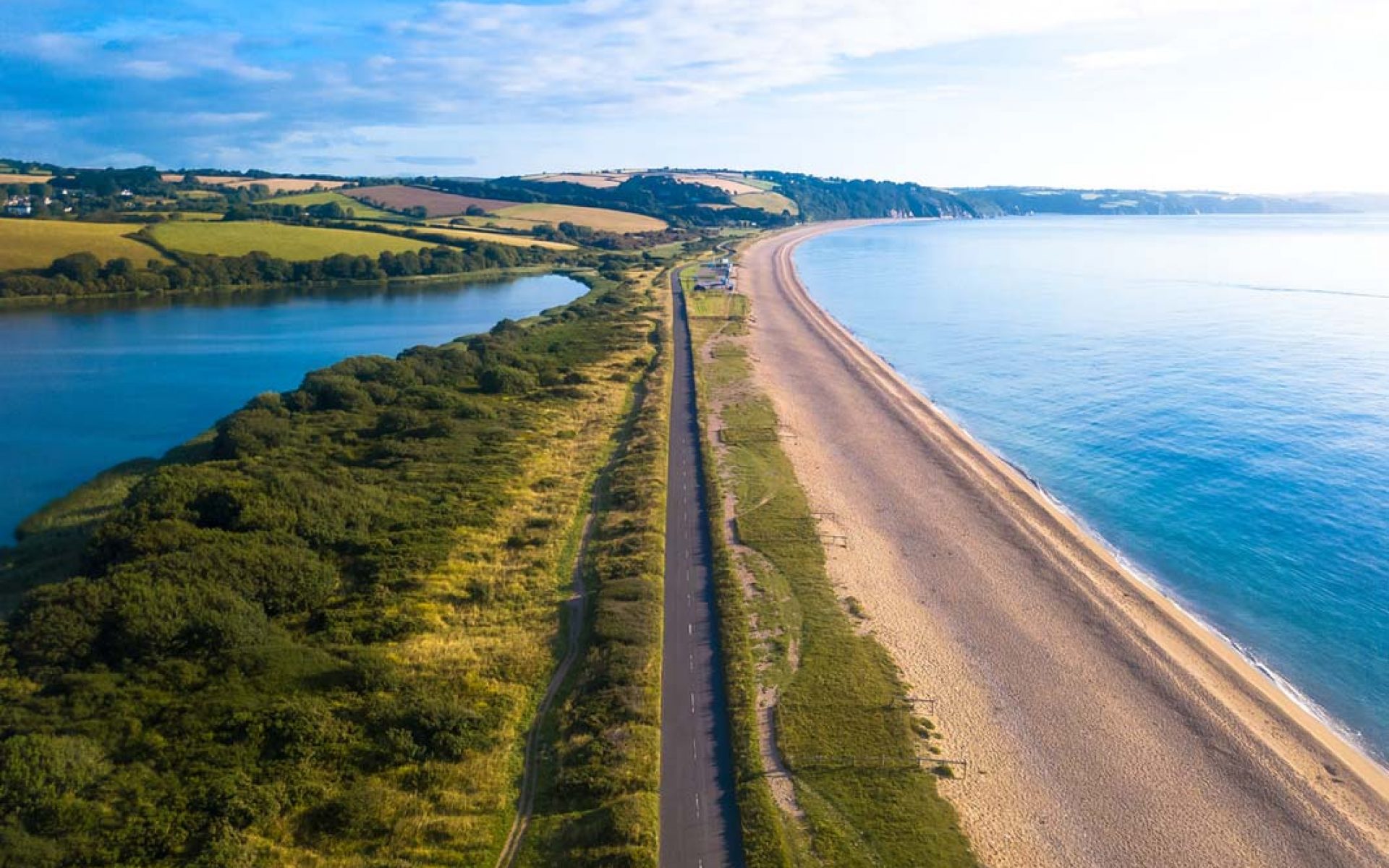 Morning sunrise over the ever impressive Slapton.
